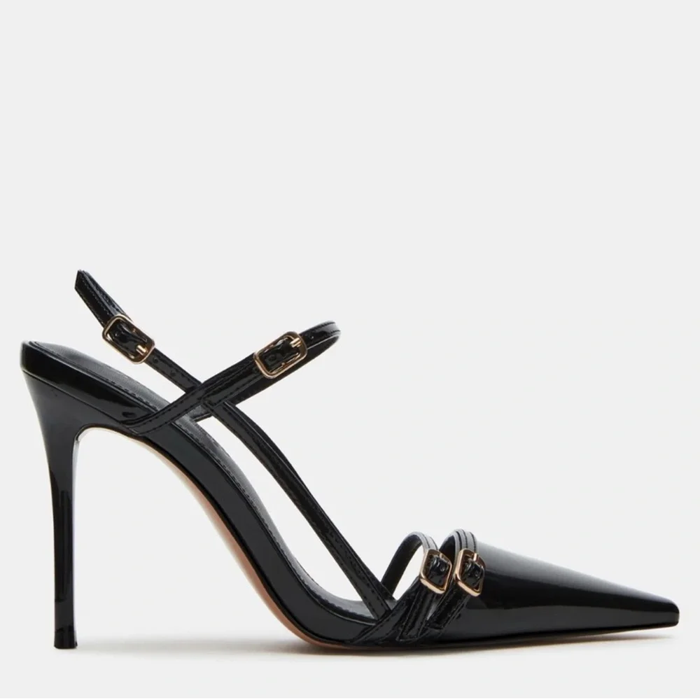 Steve Madden DEAGAN BLACK PATENT